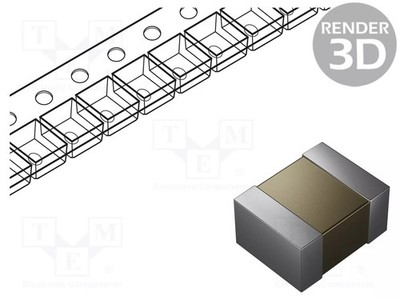 1210 SMD 100nF MLCC Kondensator: Keramik X7R ±10% 500V