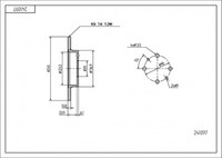 Hart Premium Tarcze 2X Bremsscheiben Ø 2405 Voll FüR Alfa Romeo 155 33 Lancia