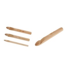 Large Wooden Handle Crochet Hook Knitting Yarn 15-30mm
