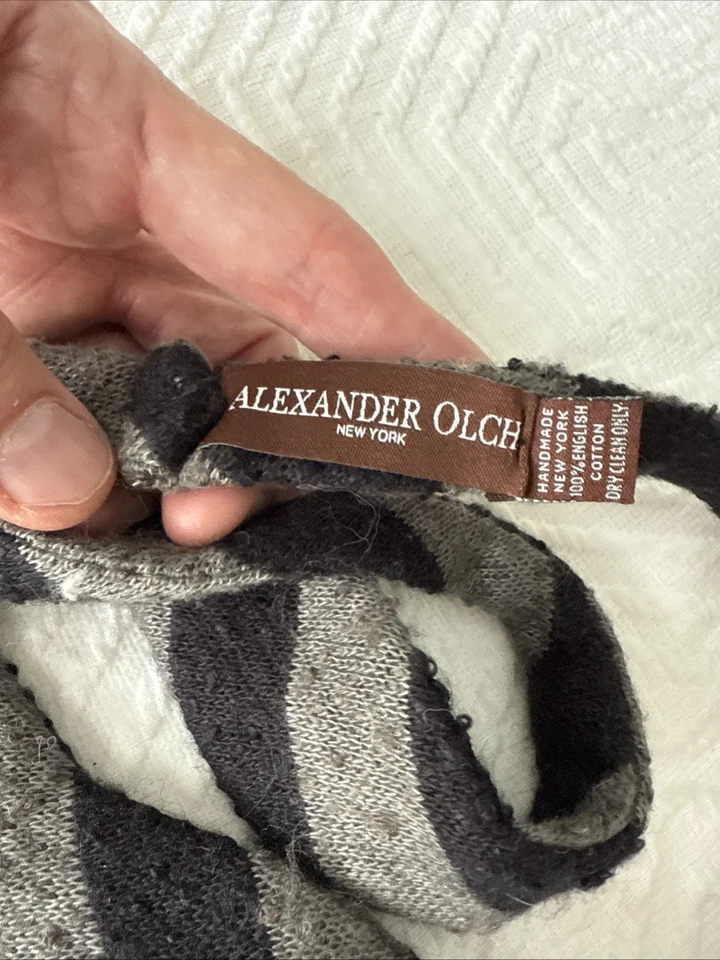 Pajarita ajustable a rayas 100 % algodón inglés Alexander olch para hombre Foto 2 de 4