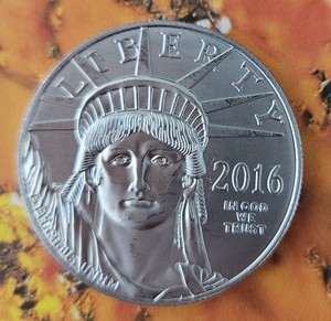 1 oz American Platinum Eagle Coin, $100 ,  (2016) 