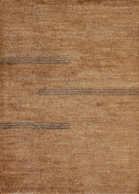 Brown Morrocan Jute Area Rug 4x6 Ft Hand-Knotted Contemporary / Modern Carpet
