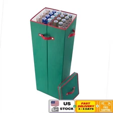 Wrapping Paper Storage Organizer Box W/ Divider Handle & Lid Gift Wrap Holder US