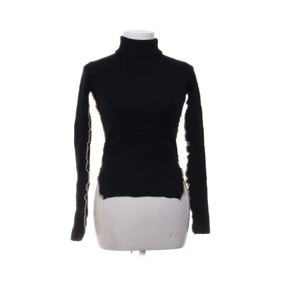 A Day's March, Rollkragenpullover, Größe: M, Schwarz, Merinowolle #yza