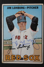 Jim Lonborg Boston Red Sox Autographed 1967 Topps #371 Signed ROOKIE Card. rookie card picture