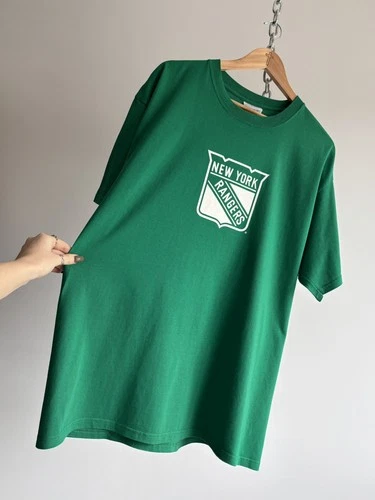 VTG Y2K Reebok New York Rangers NHL St Patrick’s Day Edition Vintage vintage concert t-shirt, vintage, single stitch, B+ condition