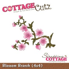 Fustelle Big Shot Sizzix Cottage Cutz 4x4 Blossom branch