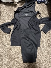 Women's Nike Gray Hoodie Full Zip 2 piece tracksuit Sportswear Size Small