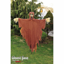 Ghost Face Burlap Scarecrow Halloween Decoration - Fun World