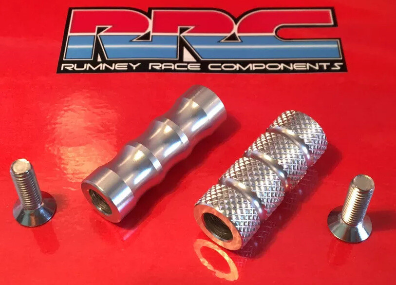 Motorcycle Toe Pegs for Racing Rearsets.Knurled Alloysuits SES,Promach