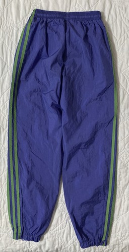 Adidas Girls Three Stripe Lined Joggers Track Pant, Medium (8-10), Purple/Green - Picture 5 of 5