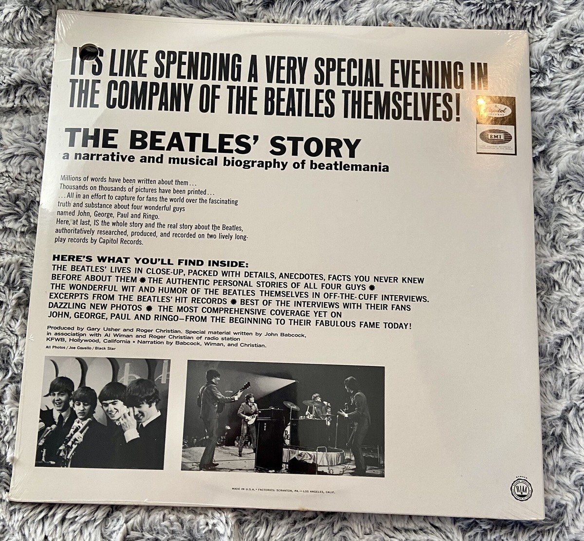 SEALED RARE The Beatles “The Beatles' Story Documentary Two Record