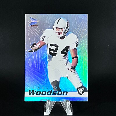 CHARLES WOODSON 1999 PACIFIC PRISM #106 SP RAIDERS HOF NICE LOOK!!