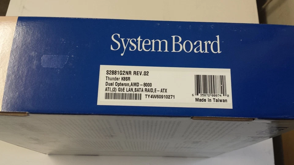 Tyan S2881 S2881G2NR Thunder K8SR Dual socket 904 AMD8000 8 DDR slot, PCI-X - Image 4 of 4