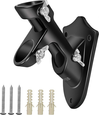 Flag Pole Holder,2 Position Aluminum Alloy Bracket for 1'' Inner Dia Pole,3 Fixin