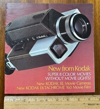 Vintage advertising brochure Kodak Super 8 Color Movie Camera Hand Held