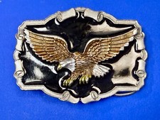 Vintage 1983 Patriotic American Bald Eagle - The Great American Belt Buckle Co