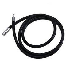 2MM 3MM BLACK REAL LEATHER CHOKER NECKLACE CORD WITH BAYONET CLASPS 14-30"