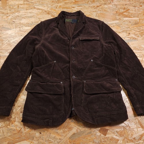 Polo Jeans Ralph Lauren Corduroy Blazer Brown Vintage Jacket Men L - Picture 5 of 12