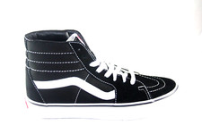 VANS SK8-HI REISSUE CANVAS/SUEDE BLACK/BLACK/WHITE SKATEBOARD SHOE UNISEX