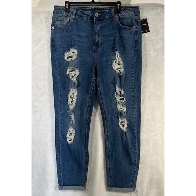 Forever 21 Distressed/Ripped Jeans Women's Size 16 NWT