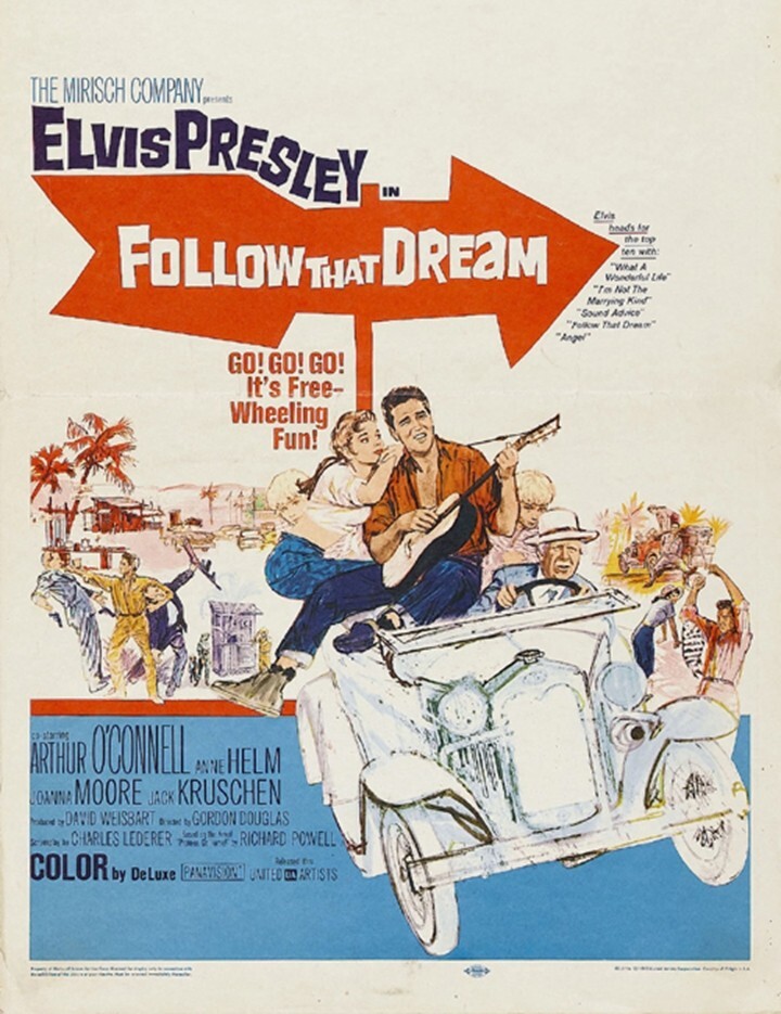 Follow that dream 1962 Elvis Presley movie poster reprint 18x12