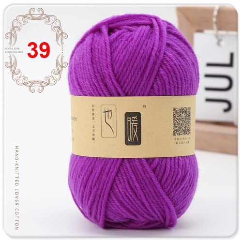 1Ball Soft Blended Yarn Hand Knitting 4ply Yarn For Scarf Sweater Hat Doll - Picture 59 of 77