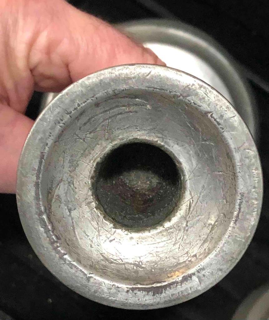 Pair of Antique American Pewter Candlesticks, H. Homan, Cincinnati, OH, c. 1842 eBay