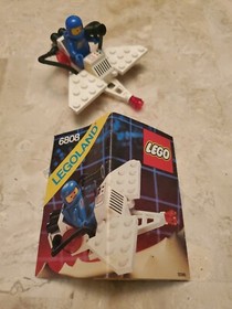 Vtg 1987 Lego 6808 GALAXY TREKKOR Complete Manual Swing-Wing Sky Bike