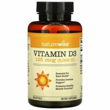 Naturewise Vitamin D3 5000 IU Softgels - 360 Count