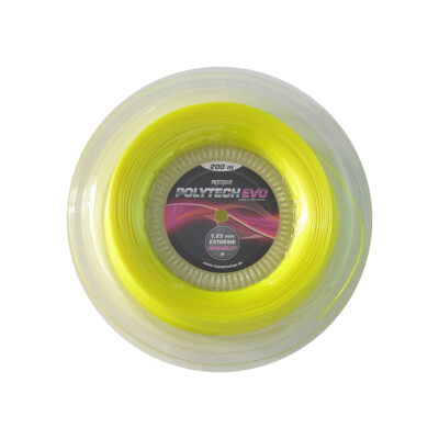 Topspin Tennissaite Poly Tech Evo - 200m - neon gelb