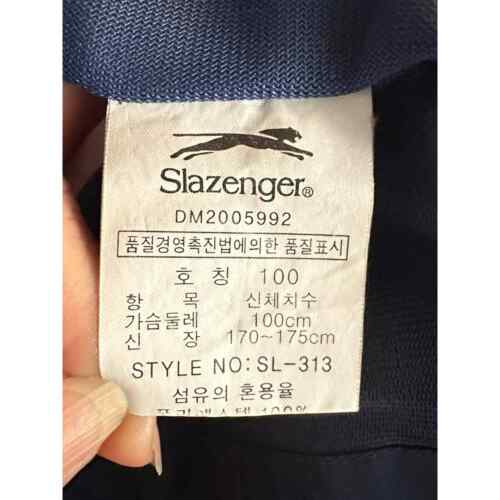 Slazenger Zippered Jacket, Blue/Grey. Size 100 Removable Hood - Picture 3 of 8