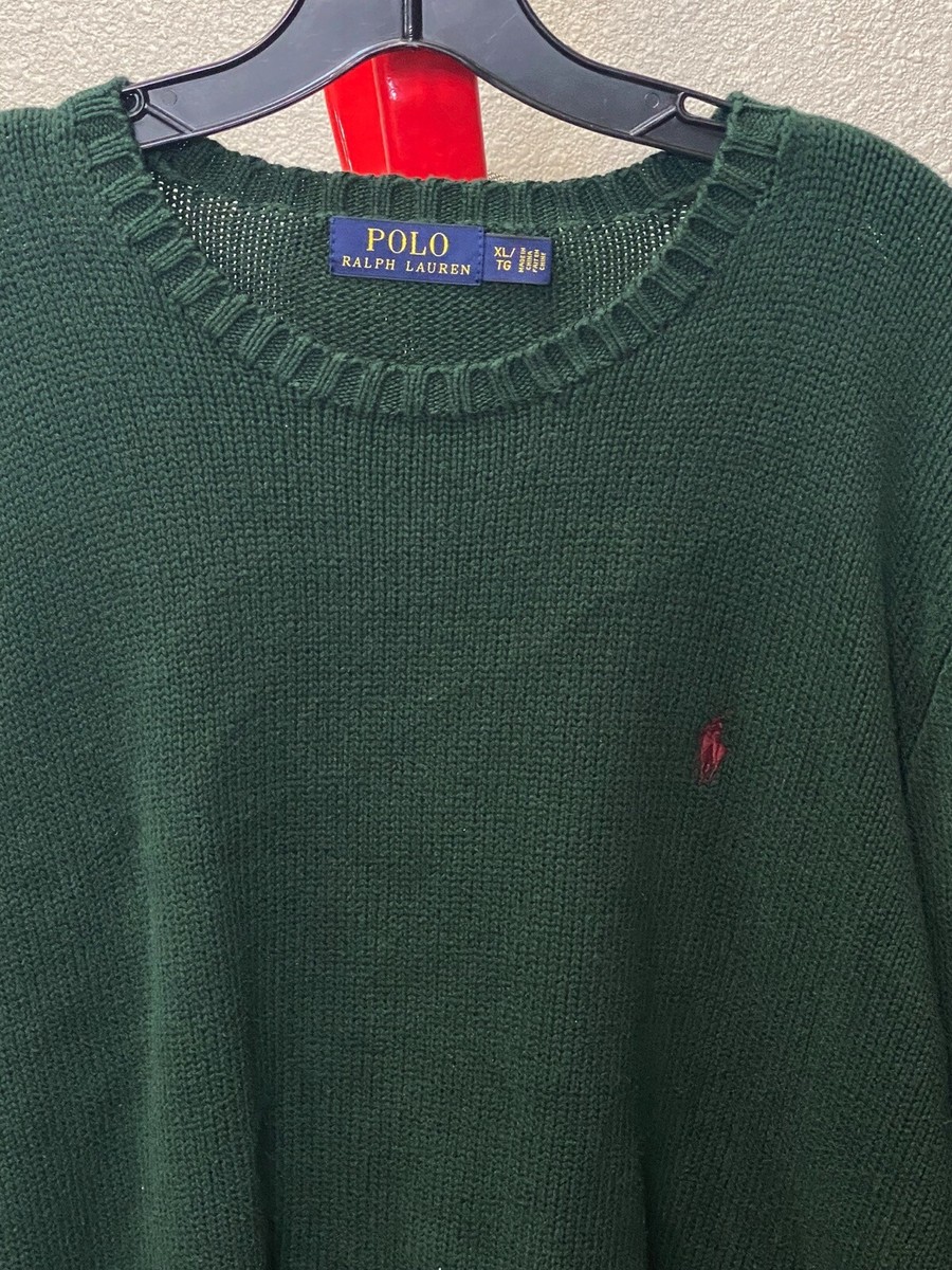 Polo Ralph Lauren Green Knit Recent SWEATER XL Extra Large Polo Ralph Lauren Green Knit Recent SWEATER XL Extra Large