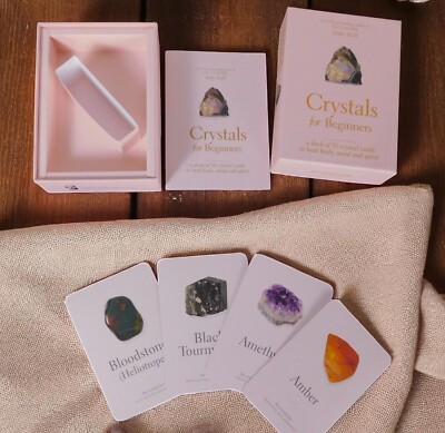 Crystals For Beginners Deck By Judy Hall 50 Cards To Heal Body Mind & Spirit New
