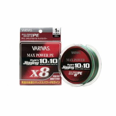 MORRIS PE Line VARIVAS Avani Jigging 10 × 10 Max Power PE X8 300m No. 5 / 78LB