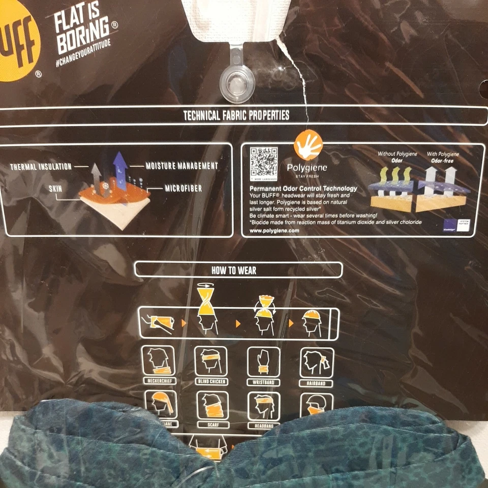 Gorros Multifuncionales Buff The Original Talla Adulto Ivana Azul Microfibra NUEVO Foto 4 de 4