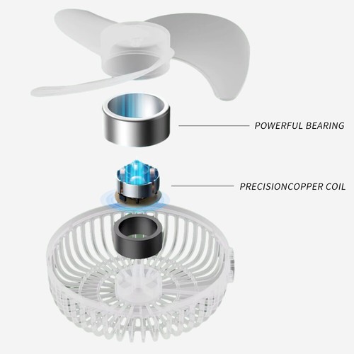 5/6/8 INCH Mini USB Desk Fan Portable Small Quiet Table Cooling Fan - Picture 4 of 18