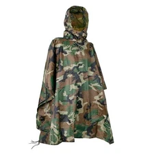 New Mil-Tec Woodland Camo Ripstop Poncho 10630020