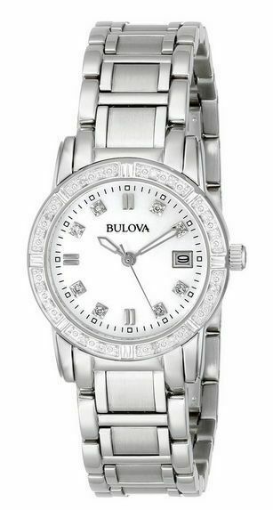 Bulova White Mother of Pearl Women display picture 1