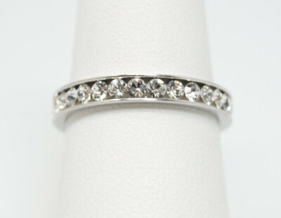 Vintage Designer JCM Jacmel CZ Sterlingsilber Ring - Größe 7