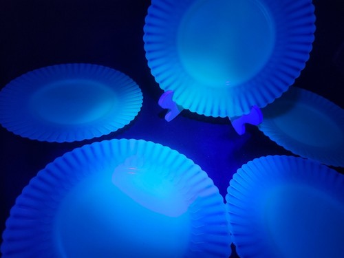 Macbeth Evans Opalescent Monax Petalware Various Size Plates !Glow Under UV! - Picture 38 of 51