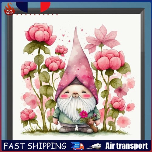5D DIY Full Square Drill Diamond Painting Gnome Kit Home Decor Art ...