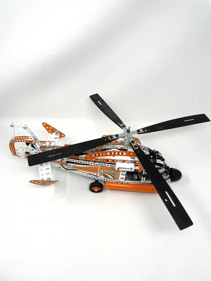 Erector Evolution Rescue Helicopter Meccano Construction Toy Motorized Metal - Image 3 of 4