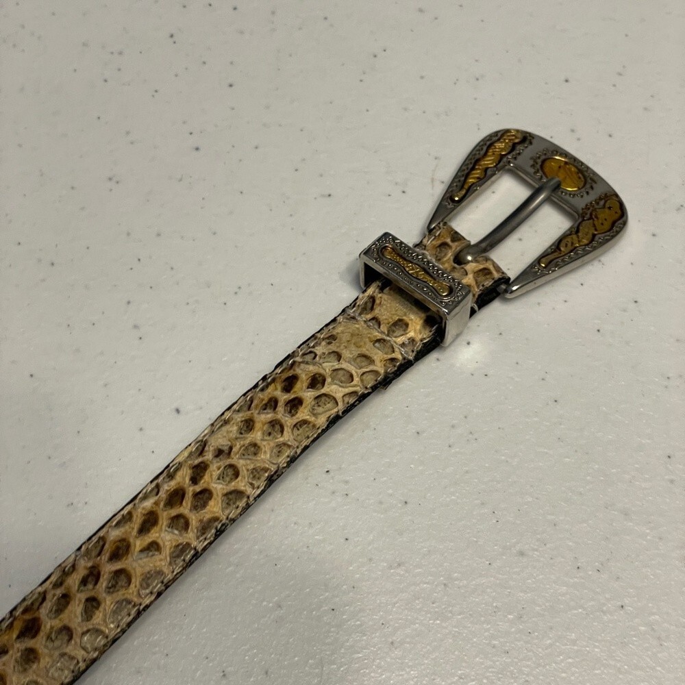 Ann Taylor Genuine Leather Belt in Brown Snakeskin Design. EUC $_57.JPG?set_id=880000500F main image 3