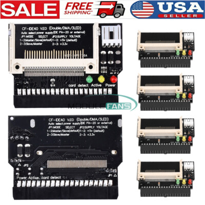 5Pack Compact Flash CF to 3.5 Female 40 Pin IDE Bootable Adapter Converter Card