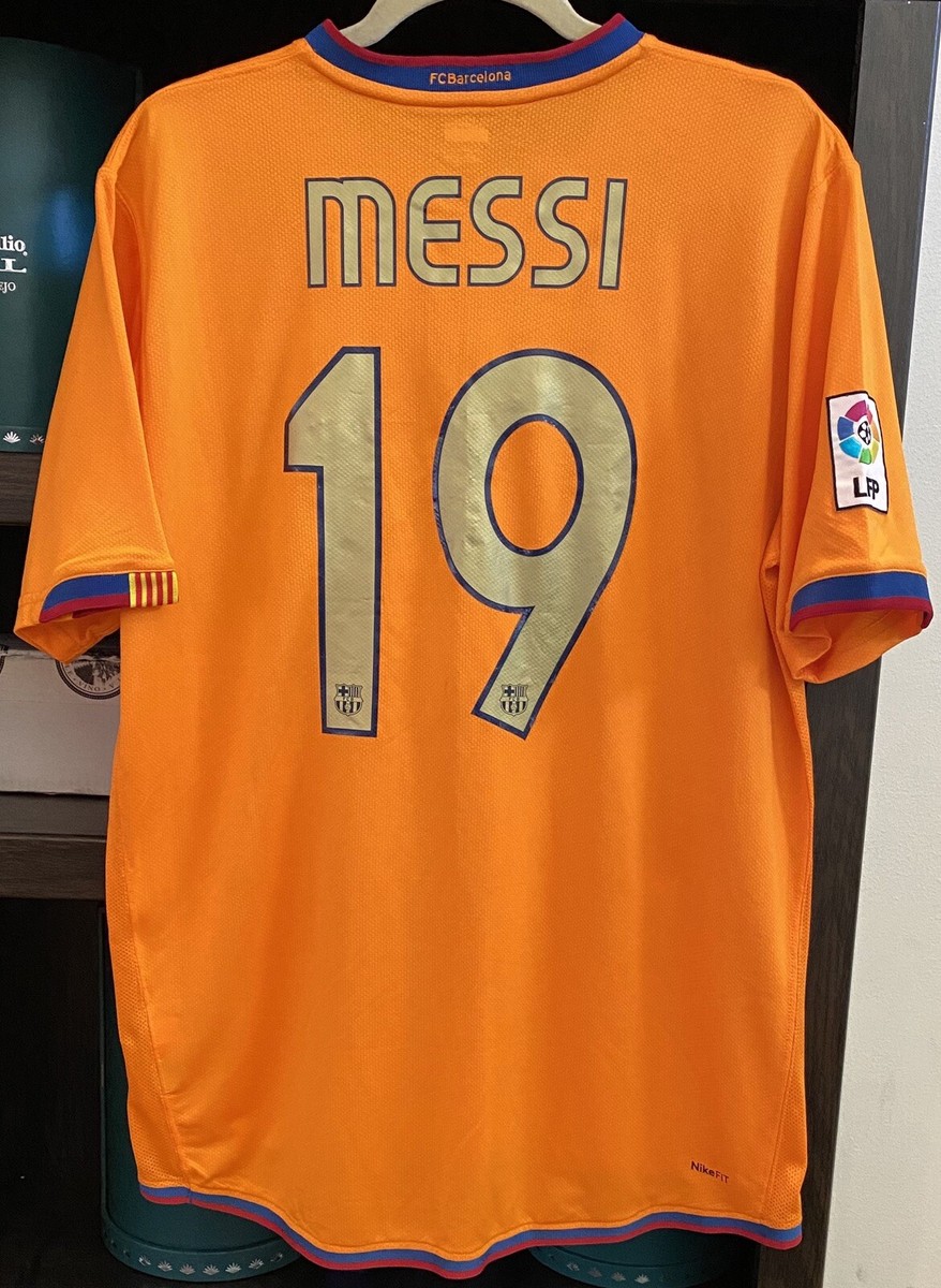 Leonel Messi Barcelona jersey #19 Away 2007-08 Spain 100 Leonel Messi Barcelona jersey #19 Away 2007-08 Spain 100