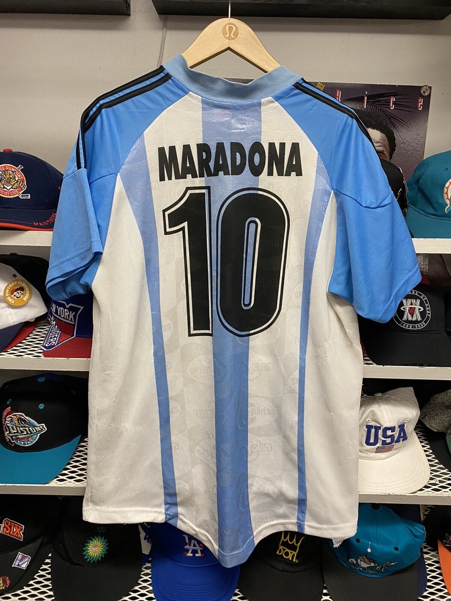 Diego Maradona Argentina Soccer Futbol Football Jersey Adult Size