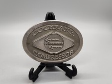 Vintage Cochrane Compressor Company Belt Buckle Made in USA Indiana Illinois