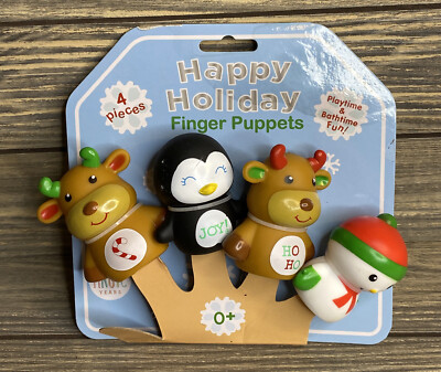 Rashti & Rashti Baby Kids Happy Holiday Finger Puppet Bathtub Toys