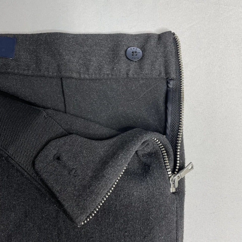 Pantalones Gap Para Mujer Juniors 00r Bi-Elásticos Cremallera Lateral Ajustados Gris Cremallera Tobillos Foto 4 de 4